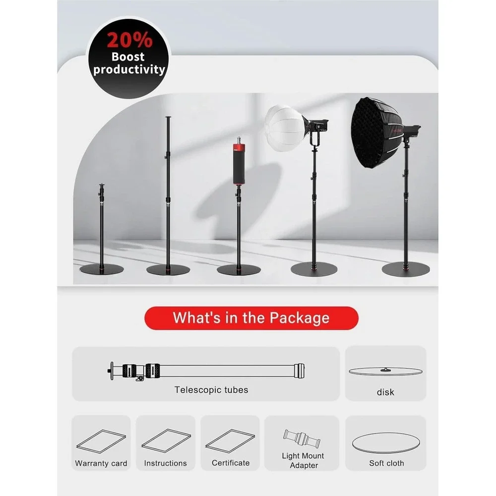 IFOOTAGE A400 Camera Monopod Tripod Stand 79in Flat Base for‎ Video